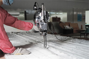 大洋牌裁布机 大功率半自动电动裁剪机 玻纤毡布电动裁剪工具 广东玻璃钢工具设备厂家