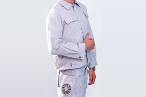 风扇降温服 迷彩/灰色长袖/短袖降温服套装 进口面料 可快速安装/拆卸