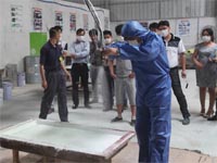 第七期广州澳门沙金玻璃钢模具培训班FRP设备演示篇
